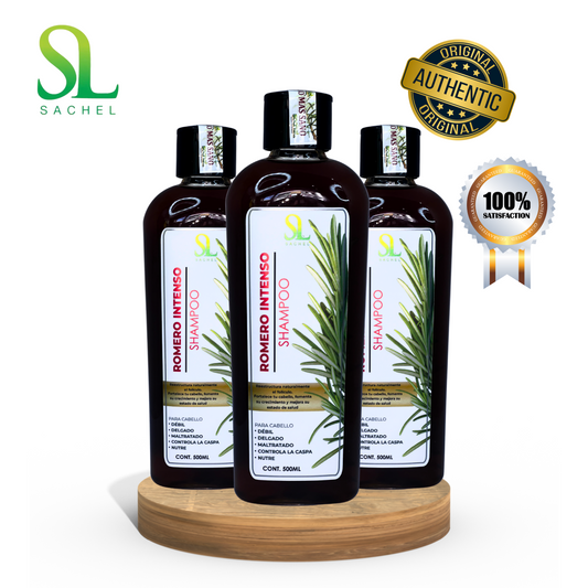 Kit 3 Shampoo de romero intenso 500ml