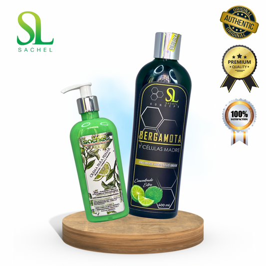 Shampoo Bergamota 400ml Premium Y Crema De Peinar 250ml.